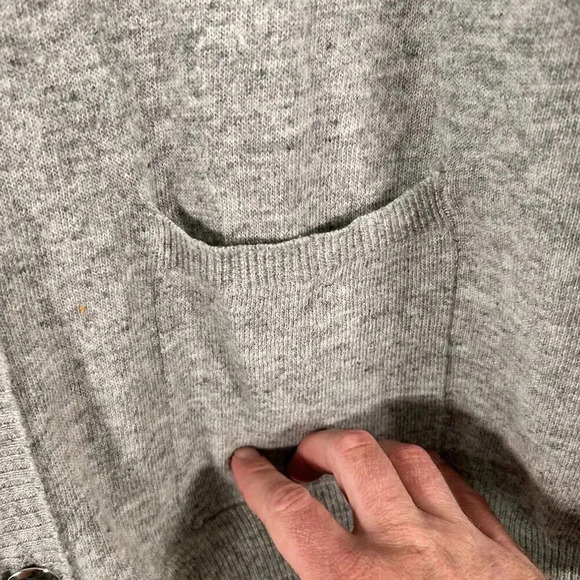 BCBGeneration Cardigan Size Medium Grey Button Up Wool Blend - Picture 5 of 12